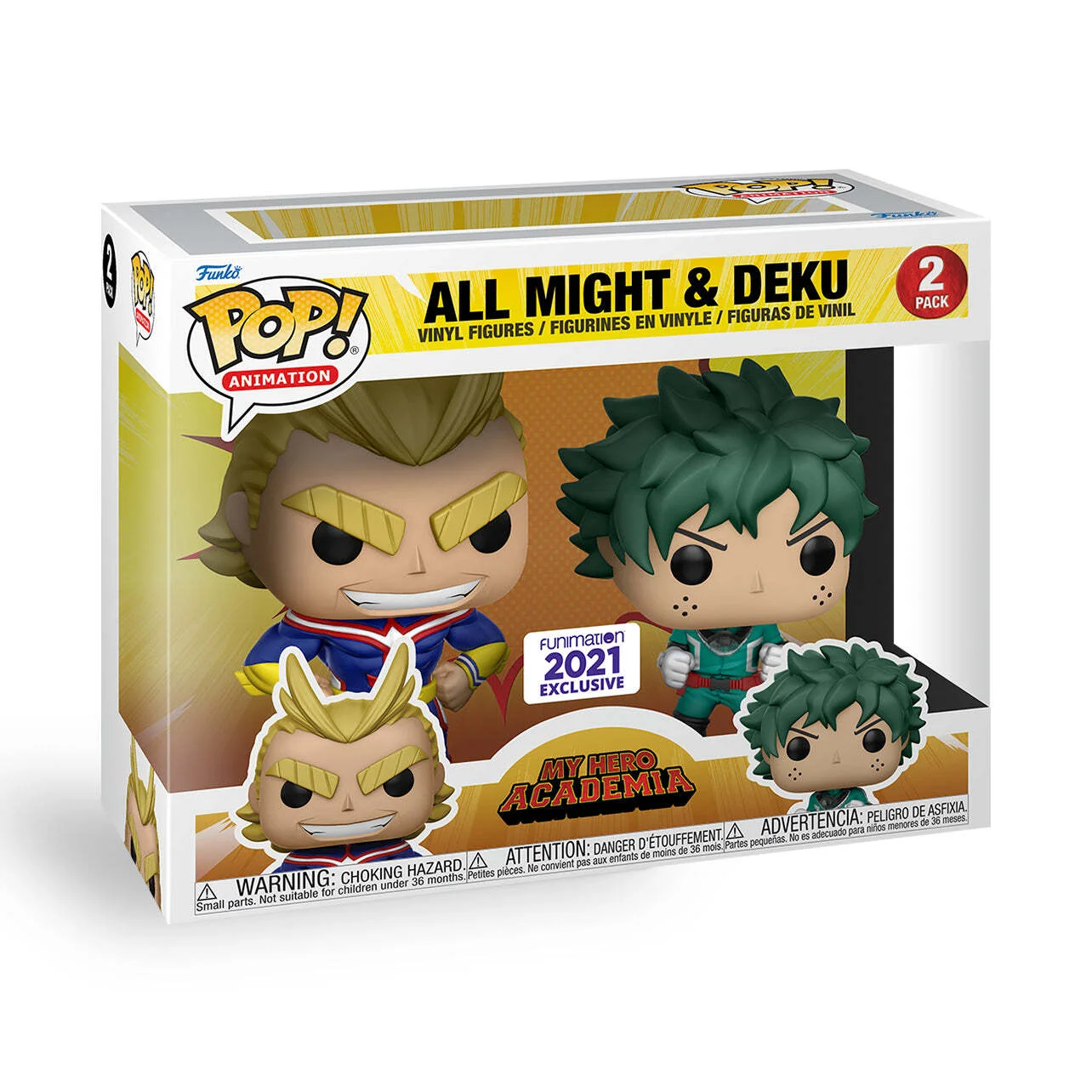 Funko POP! My Hero Academia All Might & Deku Pack Funimation Convention #2