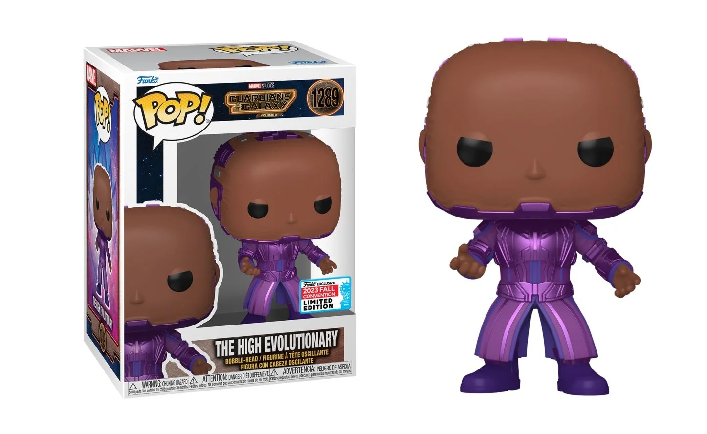 Funko POP! Guardians of the Galaxy Vol. 3 The High Evolutionary 2023 Fall Convention #1289 *Uszkodzony box