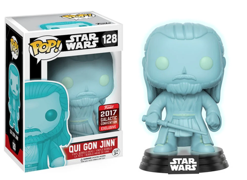 Funko POP! Star Wars SW - Qui Gon Jinn Holographic 128 (Exclusive) *Na zamówienie