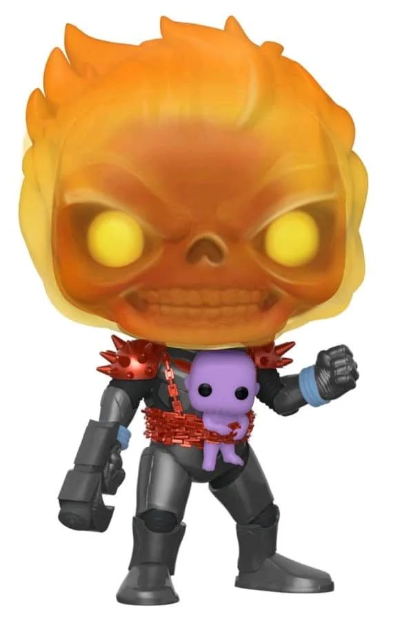 MARVEL: Funko POP COSMIC GHOST RIDER EXC 518 Comic Con exclusive Przebity karton przez element figurki