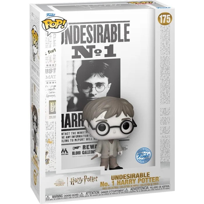Funko POP! Harry Potter - Undesirable No. 1 Harry Potter Wanted Poster Pop! Cover Figure Special Edition #175