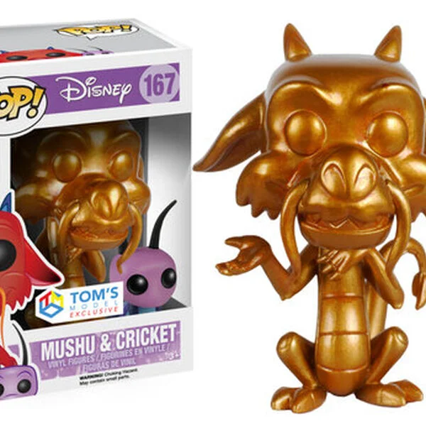 Funko POP! Disney Mulan - Metallic Mushu & Cricket 167 (Metallic) *Na zamówienie