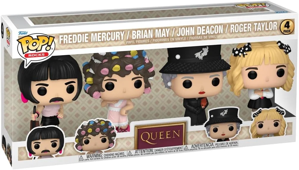 Funko POP! Zestaw 4 figurek Queen Brian May, John Deacon, Freddie Mercury, Roger Taylor Special Edition
