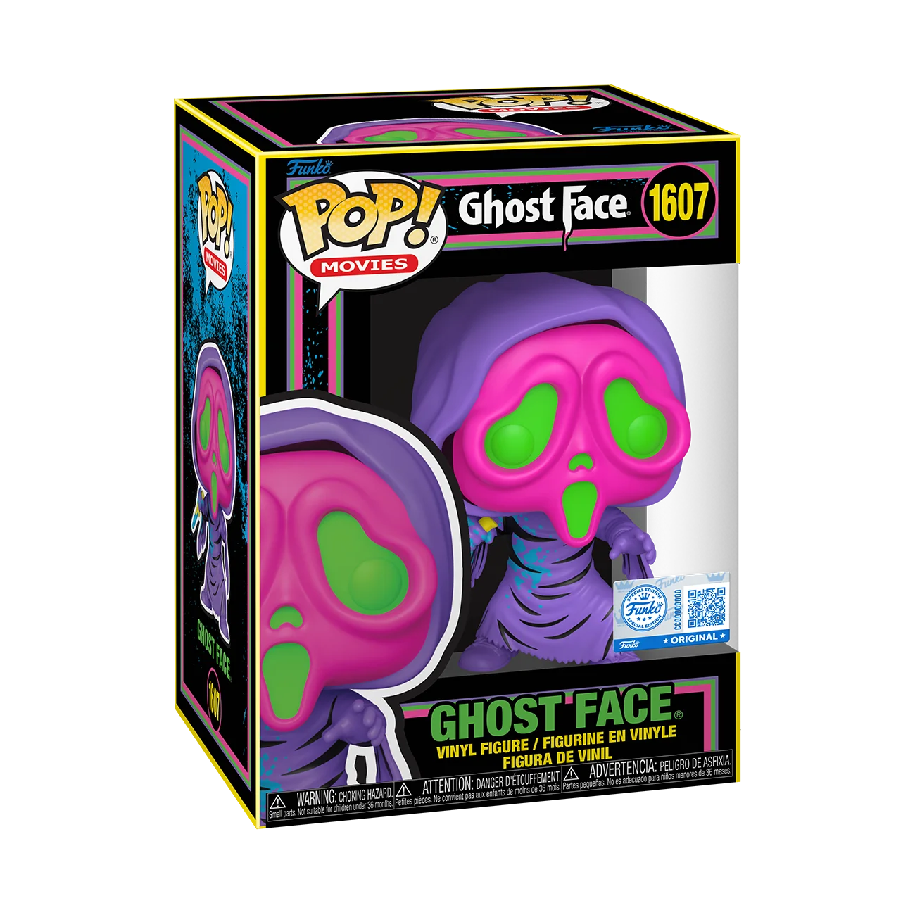 Funko POP Scream - Ghost Face Blacklight 1607 Special Edition