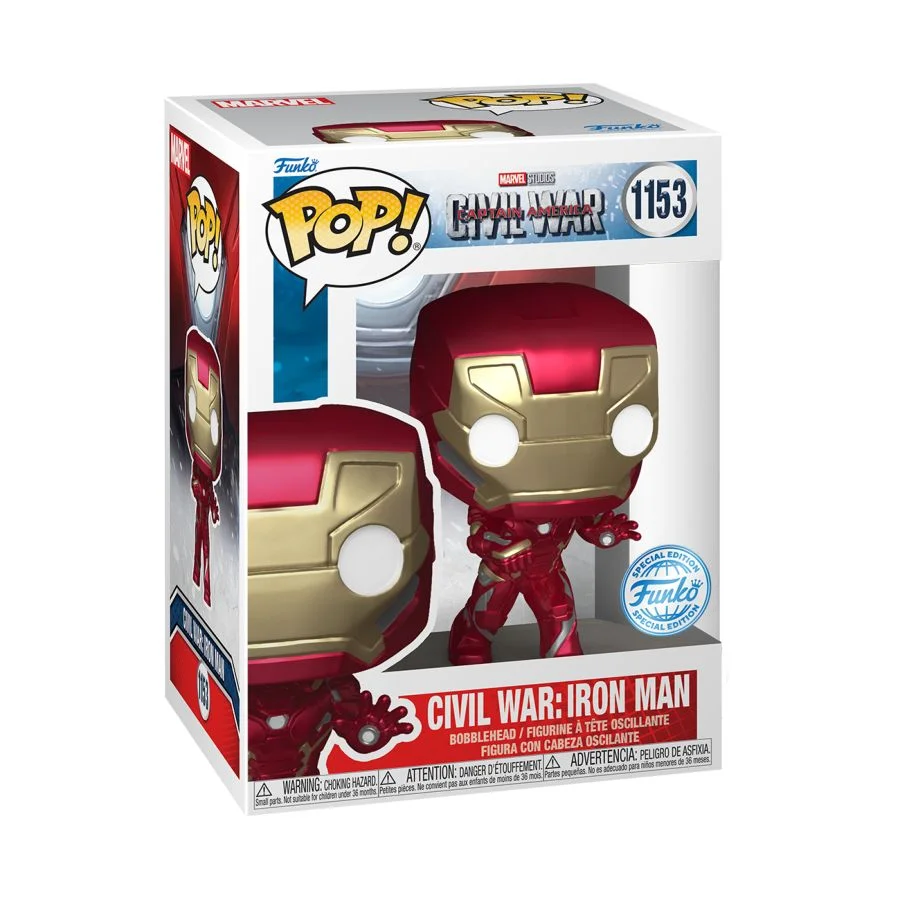 Figurka Funko POP! Captain America 3 Civil War Iron Man Special Edition #1153 – zdjęcie 3