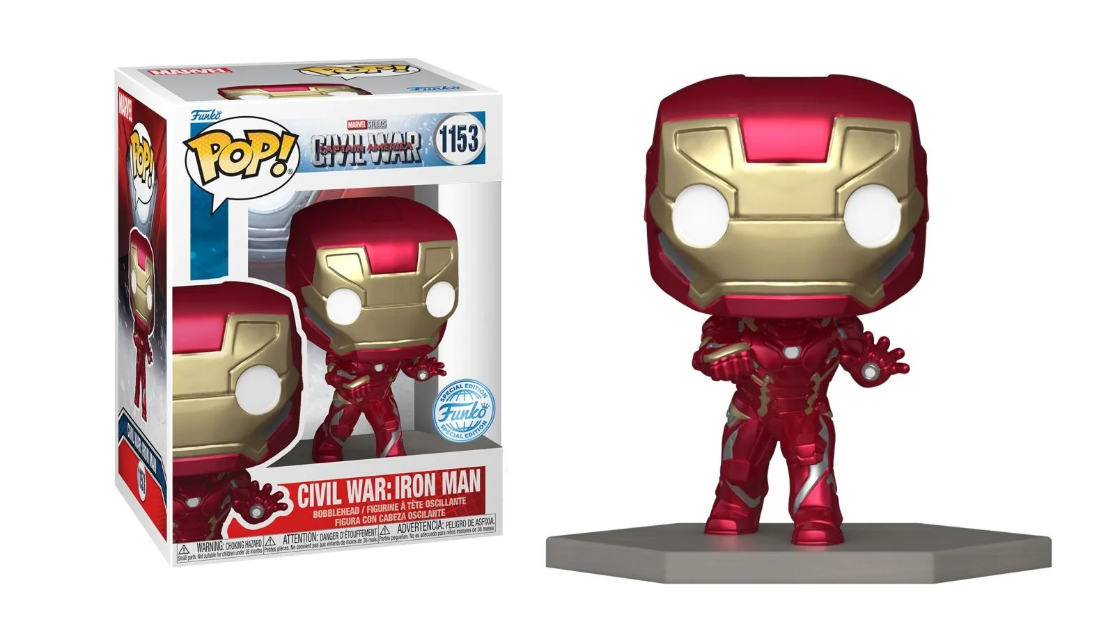 Figurka Funko POP! Captain America 3 Civil War Iron Man Special Edition #1153