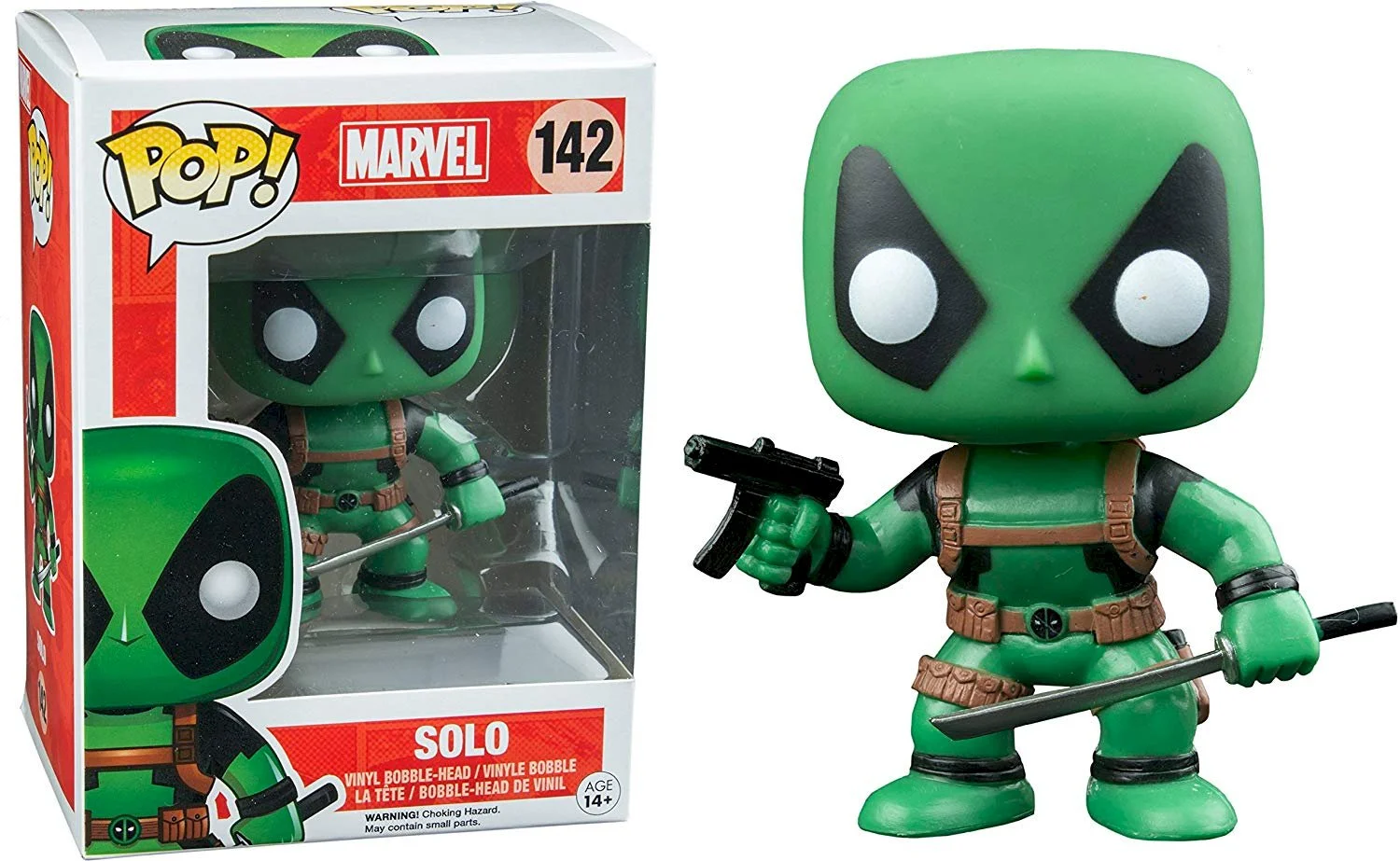 Figurka Deadpool: Funko POP Solo (Green) Deadpool 142 Exclusive *Na zamówienie – zdjęcie 2