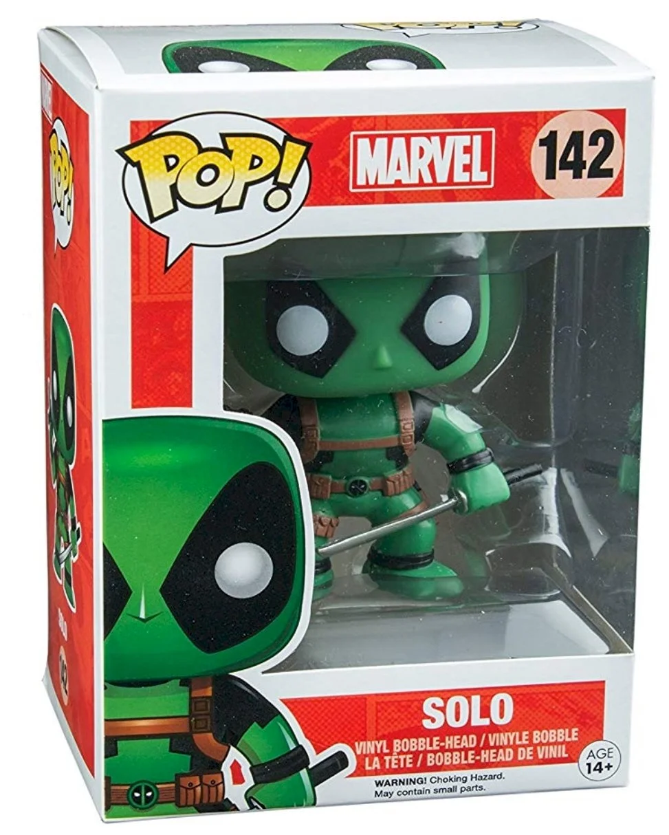 Figurka Deadpool: Funko POP Solo (Green) Deadpool 142 Exclusive *Na zamówienie – zdjęcie 3