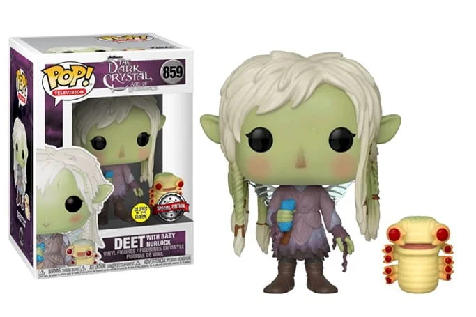 Figurka Funko POP! The Dark Crystal Deet with Baby Nurlock Special Edition #859 – zdjęcie 3