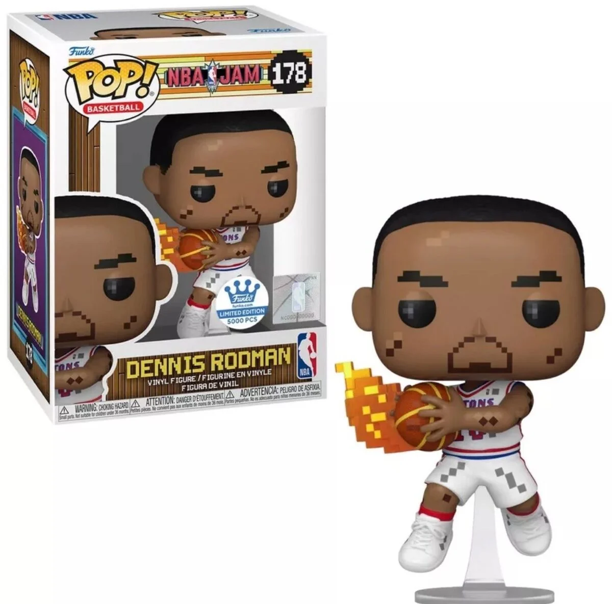 Figurka Funko POP! Detroit Pistons Dennis Rodman (NBA JAM) #178 Funko Exlcusive