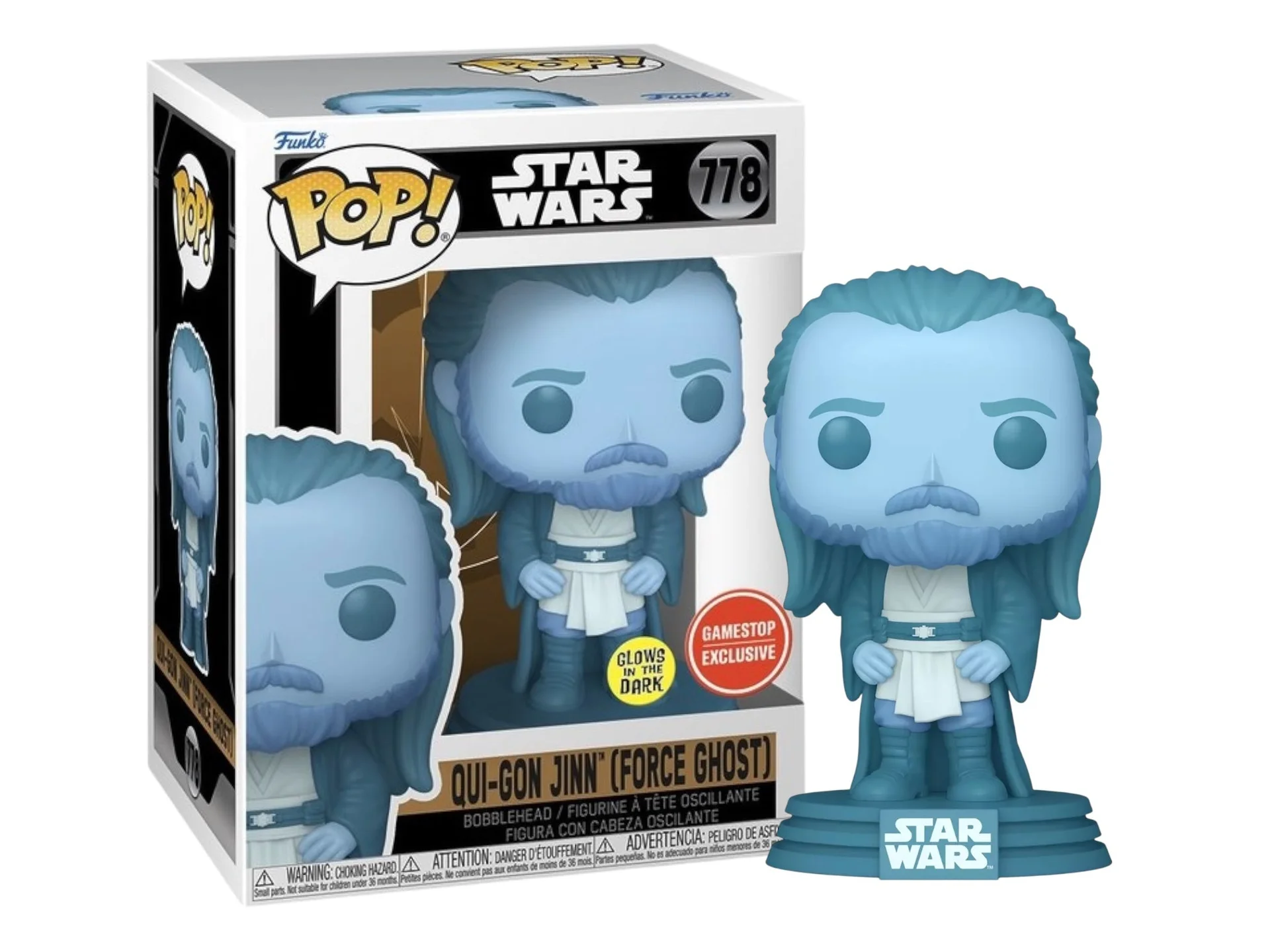 Figurka Funko Pop! Star Wars: Qui Gon Jinn (Gitd)(Gamestop) #778