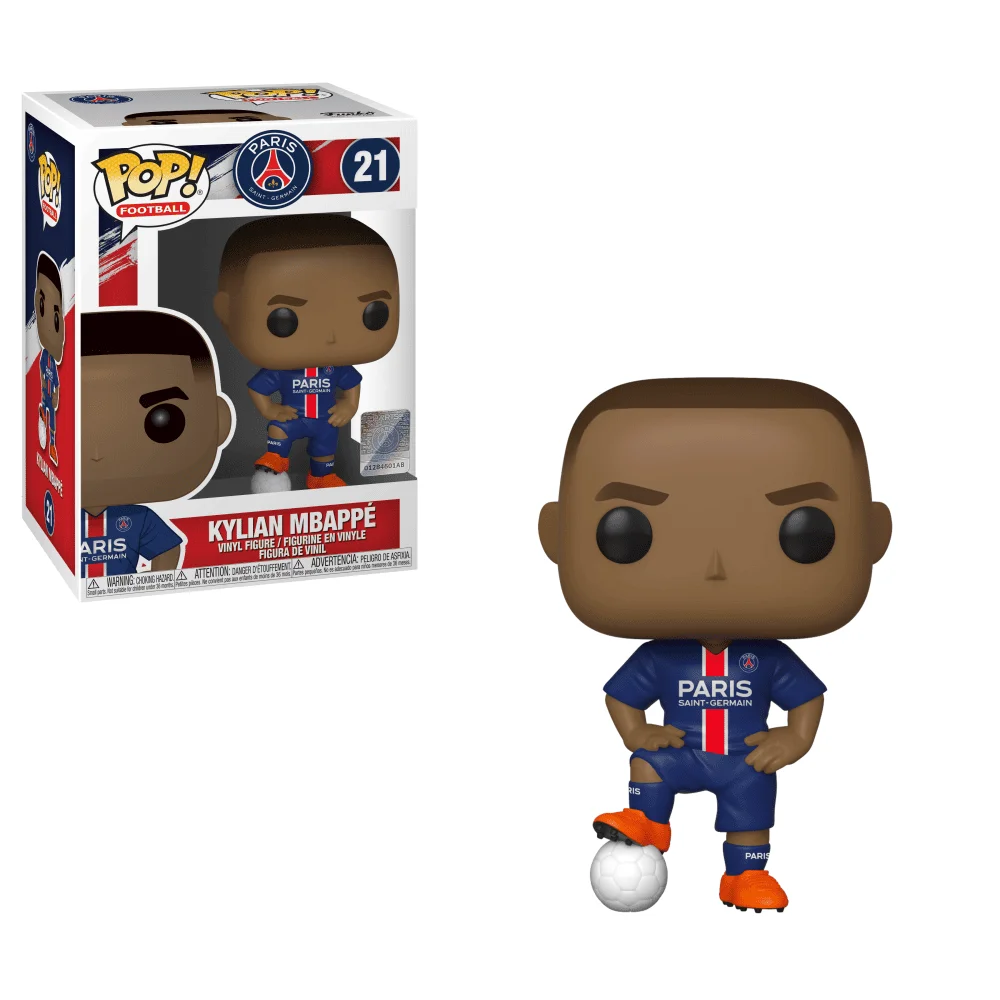 Funko POP! EPL Football (Soccer) Paris Saint-Germain: Kylian Mbappé #21