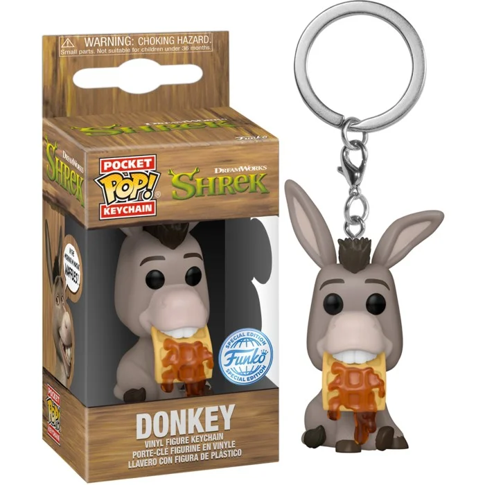 Funko POP! Shrek - Donkey DreamWorks 30th Anniversary Pocket Pop! Keychain Special Edition