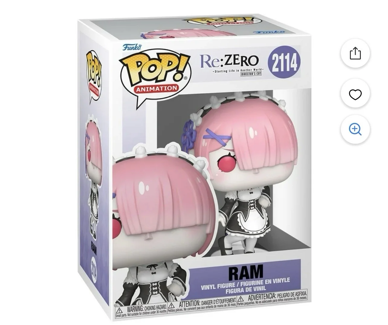 Funko POP! Re Zero - Ram #2114
