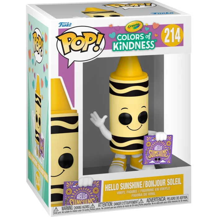 Figurka Funko POP! Crayola - Hello Sunshine Yellow Crayon #214 – zdjęcie 2