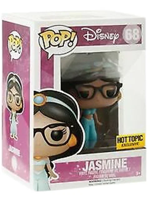 Figurka Funko POP! DIsney Aladdin Jasmine (Nerd) hot Topic #68 – zdjęcie 2