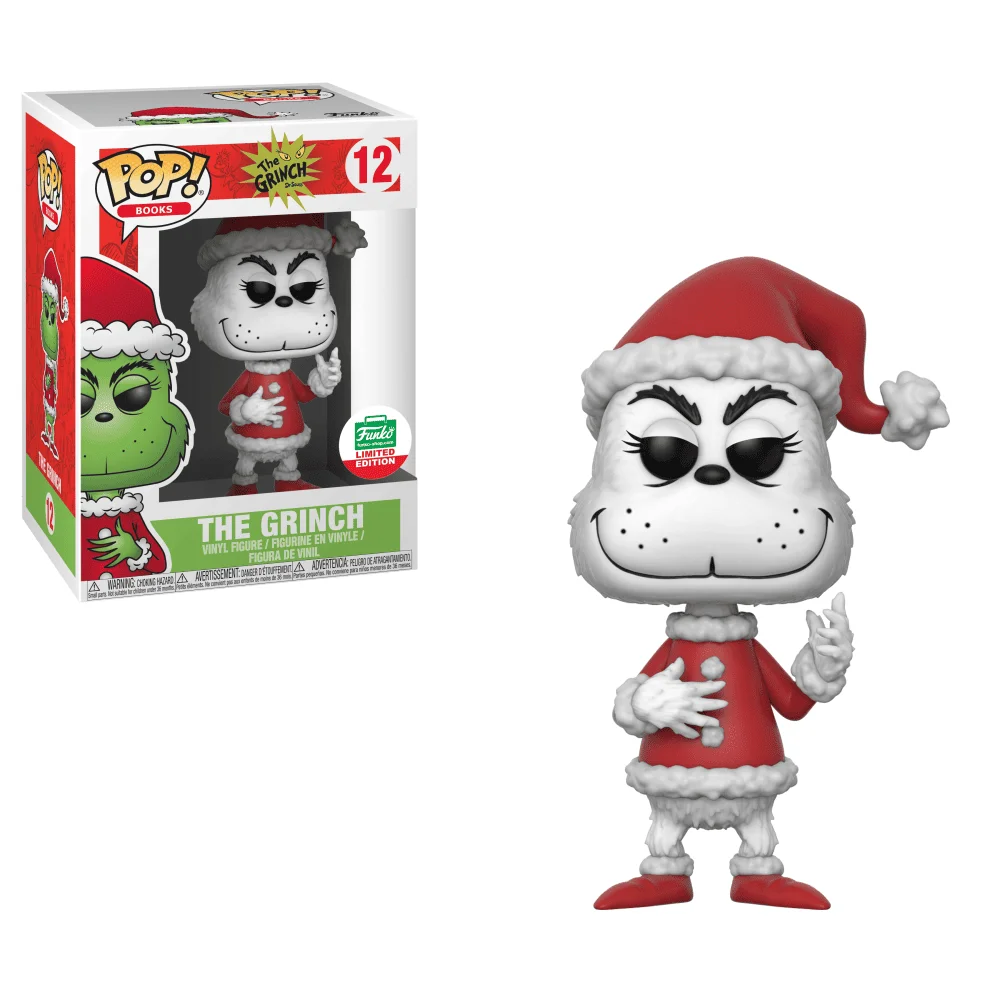 Funko POP! Dr. Seuss The Grinch-Santa Grinch (BW) 12 (Special Edition) *Na zamówienie