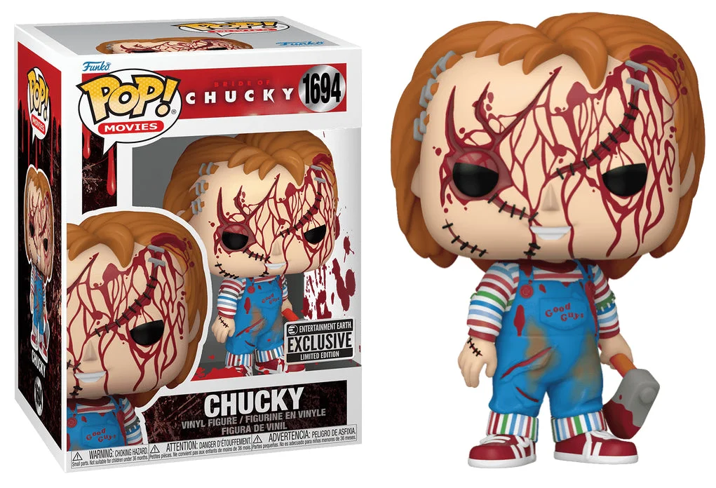 Figurka Funko Pop! Movies: Bride Of Chucky - Chucky [Bloody] (Entertainment Earth) #1694* Na zamówienie