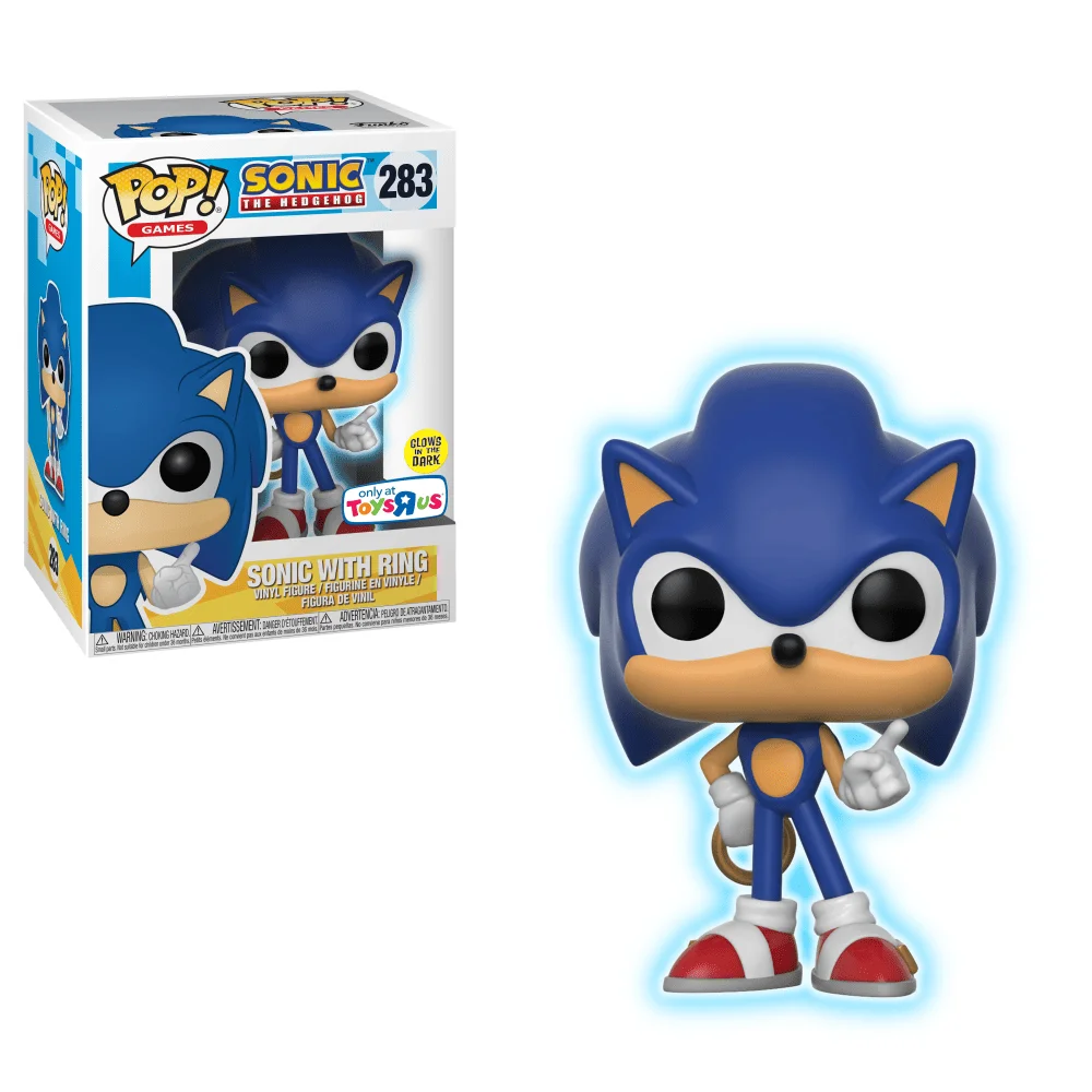 Funko POP! Sonic The Hedgehog Sonic - Sonic w/ Ring (GITD) 283 (Exclusive) *Na zamówienie