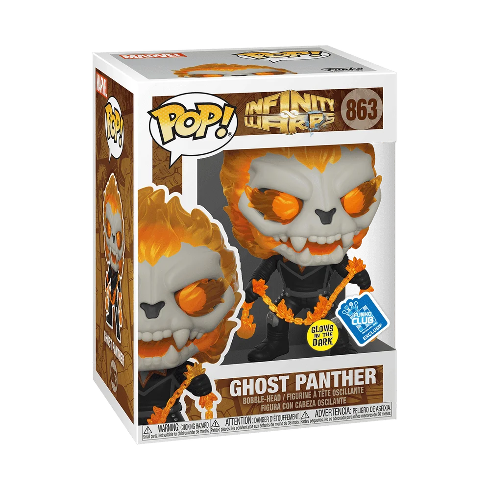 Funko POP! Marvel Marvel:InfinityWarps-GhostPantherWChain(GW) 863 (Glow) *Na zamówienie