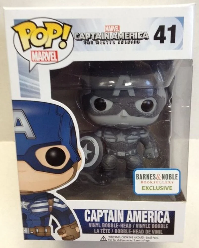 Funko POP! Marvel Capt. America Movie 2 - Capt. America B&W 41 (Exclusive) *Na zamówienie