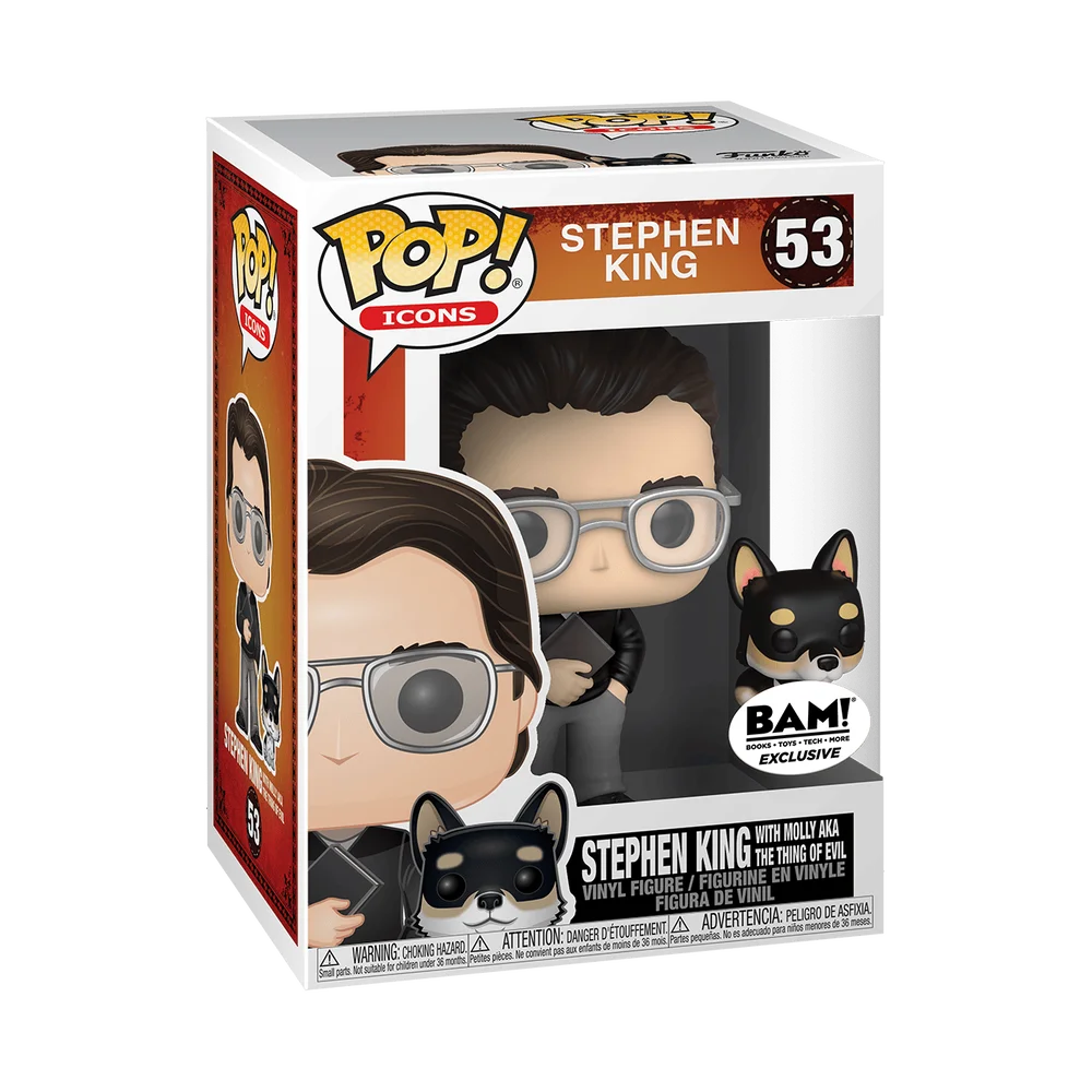 Funko POP! Stephen King with Dog BAM Special Edition #53
