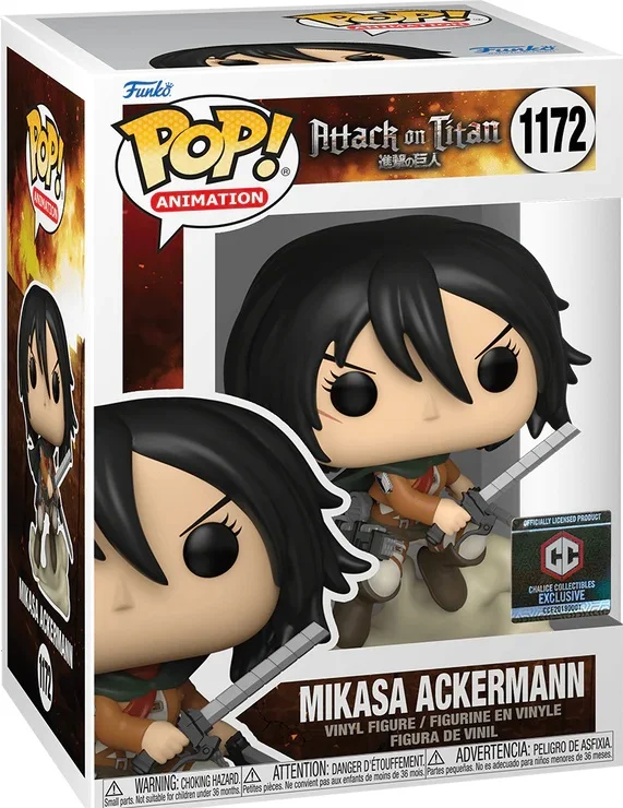 Figurka Funko POP! Attack on Titan  Mikasa Ackermann 1172 Chalice Exclusive* Na zamówienie – zdjęcie 3