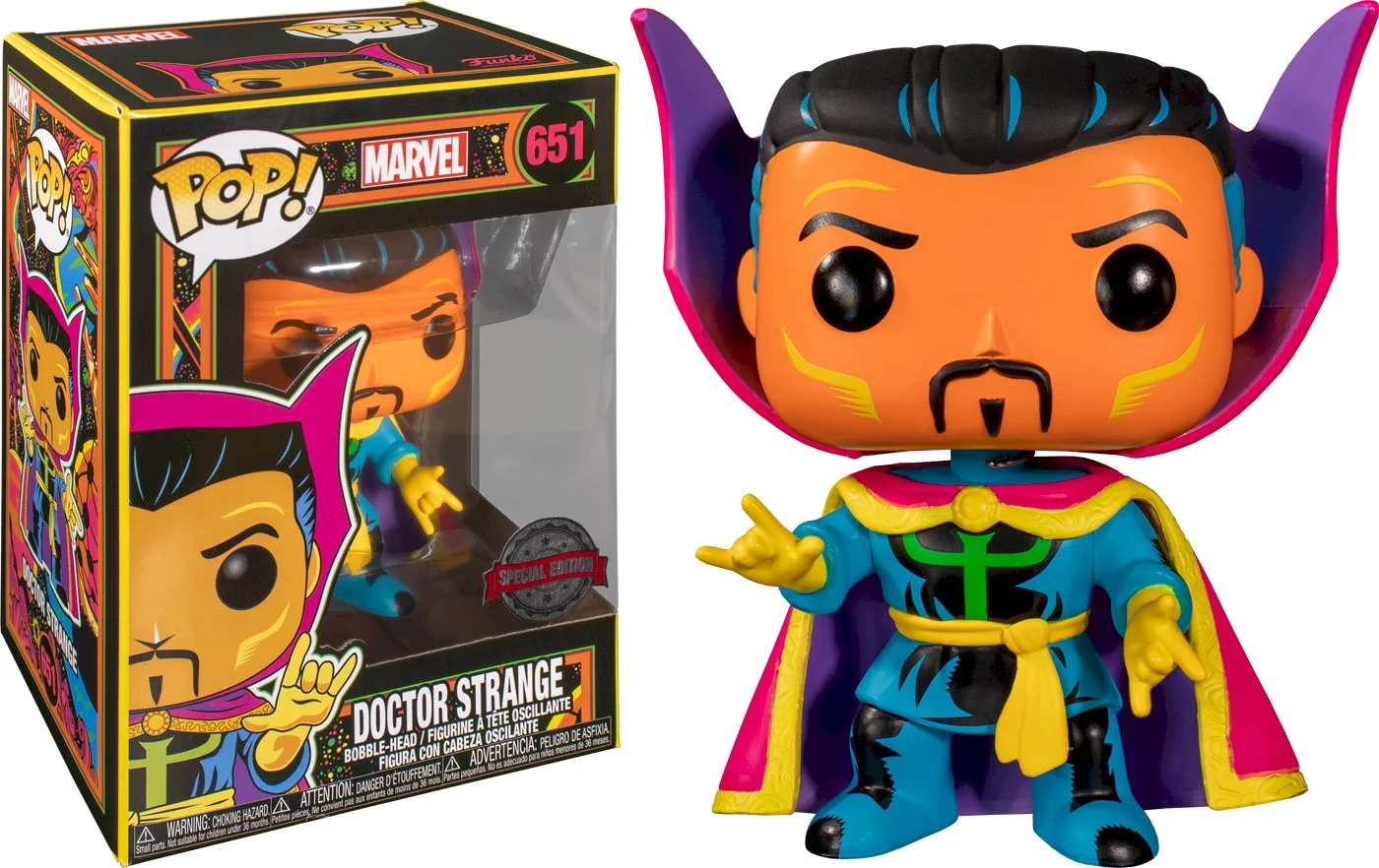 Figurka Funko POP Marvel: Blacklight Doctor Strange 651 Exclusive
