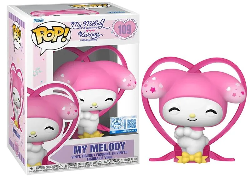 Funko Pop! Sanrio: Hello Kitty (50th Ann.) Kuromi (20th Ann.) - My Melody (with Ribbon) Special Edition