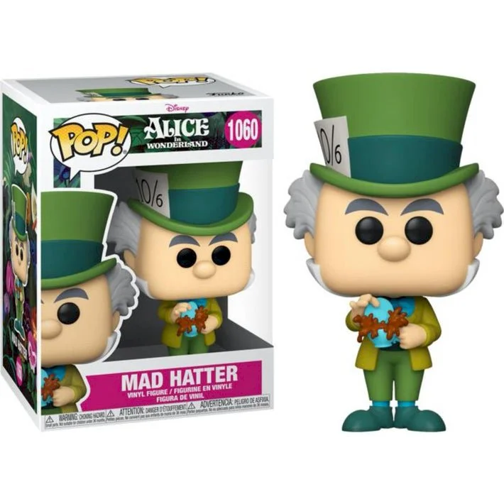Figurka Funko POP Alice in Wonderland: Mad Hatter 1060 (Porwany tył pudełka u  dołu - zdjęcie)