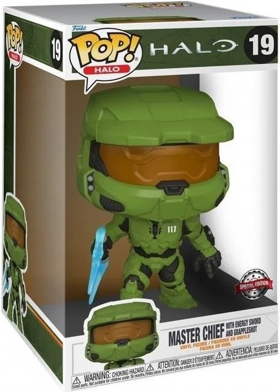 Funko POP! Halo Master Chief with Energy Sword and Grappleshot Special Edition #19