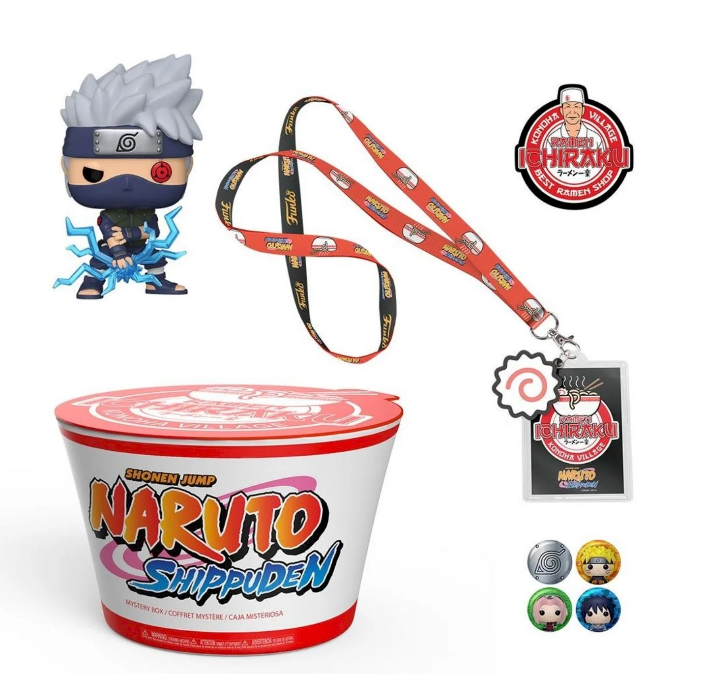 Funko Box Naruto Ramen Shop GameStop Exc figurka Kakashi 822 + dodatki