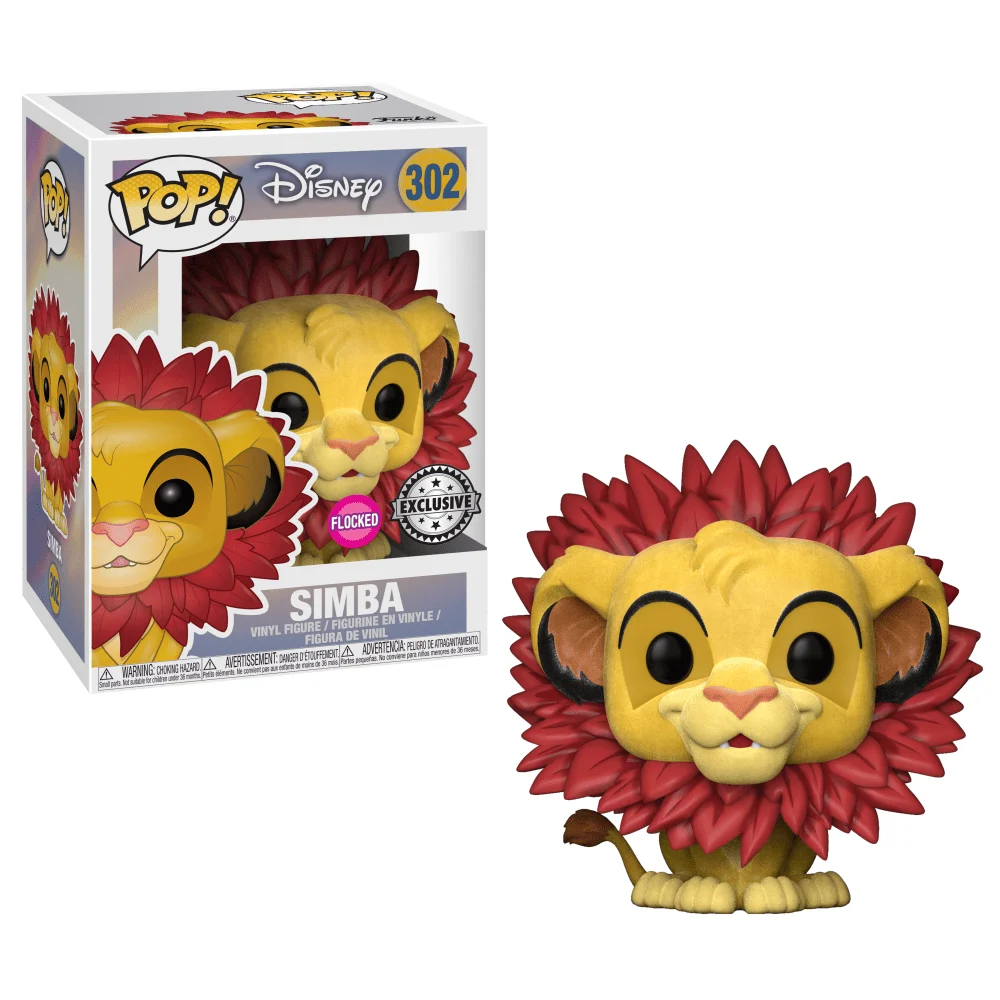 Funko POP! Disney Lion King - Simba (leaf mane) Flocked 302 (Flocked) *Na zamówienie