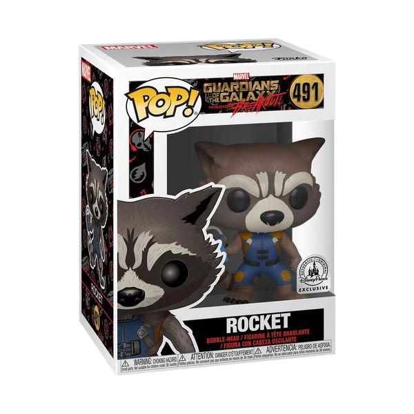 Funko POP! Marvel Movies: GOTG - Rocket w/ Walkman 491 (Exclusive) *Na zamówienie