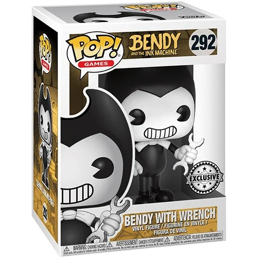 Figurka Funko POP! Bendy and the Ink Machine - Bendy with Wrench Exclusive #292 *Uszkodzony box