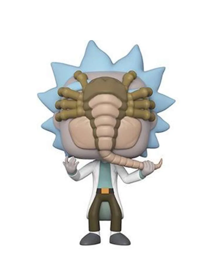 Figurka Funko POP! Rick and Morty Rick with Facehugger GameStop (Stan Boxa 8/10) #343 *Na zamówienie – zdjęcie 2