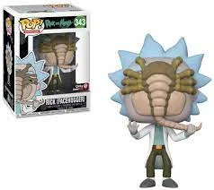 Figurka Funko POP! Rick and Morty Rick with Facehugger GameStop (Stan Boxa 8/10) #343 *Na zamówienie