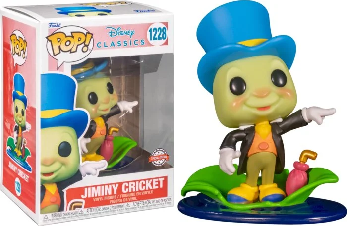 Figurka Funko POP Disney: Pinocchio - Jiminy Cricket on Leaf 1228Exlusive