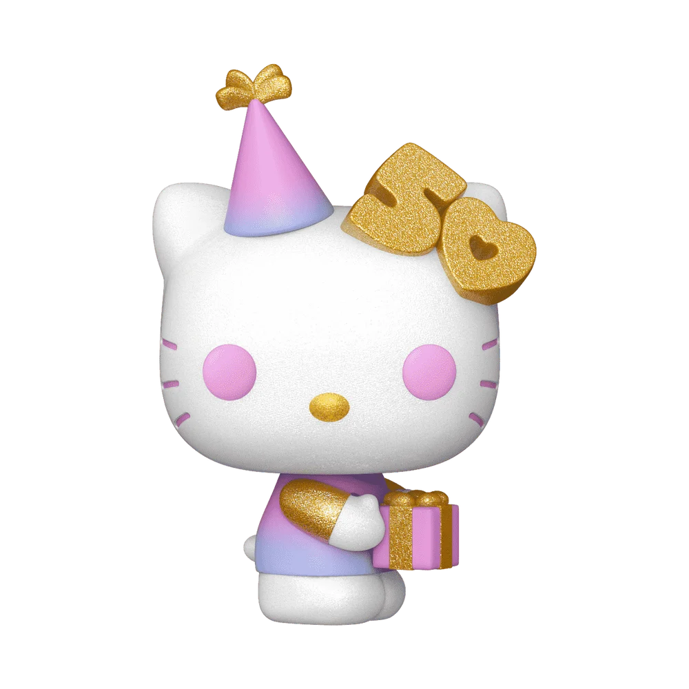 Funko POP! Sanrio Hello Kitty with Present (50th Anniversary) (Glitter) 77 (Exclusive) *Na zamówienie