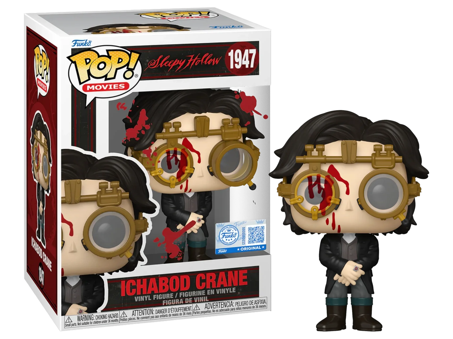 Figurka Funko POP! Movies Sleepy Hollow - Ichabod Crane [Bloody] (Entertainment Earth/ Sticker) #1947 *Na zamówienie