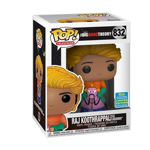 Figurka Funko POP! The Big Bang Theory Teoria Wielkiego Podrywu: Raj Koothrappali as Aquaman #832 *Na zamówienie – zdjęcie 3