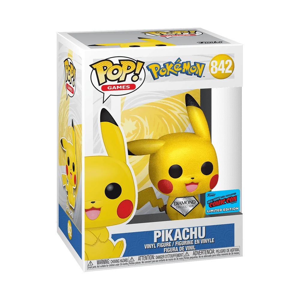 Funko POP! Pokémon Games: Pokemon- Pikachu (Sitting) (DGLT) 842 (Exclusive) *Na zamówienie