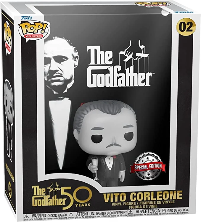 Figurka Funko POP! VHS Covers The Godfather 50th Anniversary: Vito Corleone Special Edition #2 *Na zamówienie – zdjęcie 3