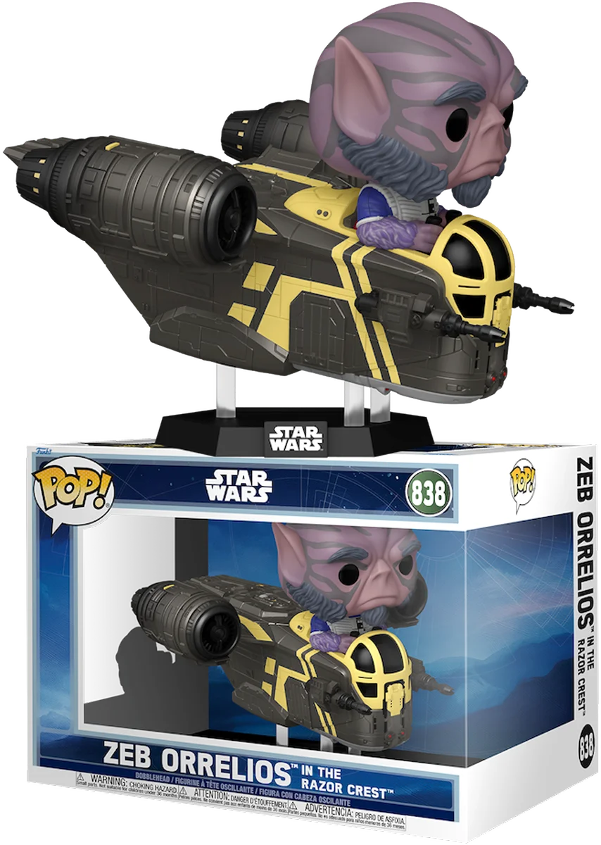 Figurka Funko POP! Star Wars: The Mandalorian & Grogu (2026) - Zeb Orrelios in the Razor Crest Deluxe Pop! Rides Vinyl Figure #838
