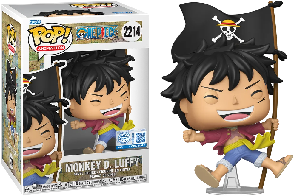 Figurka Funko POP! One Piece - Monkey D. Luffy with Flag #2214 Special Edition