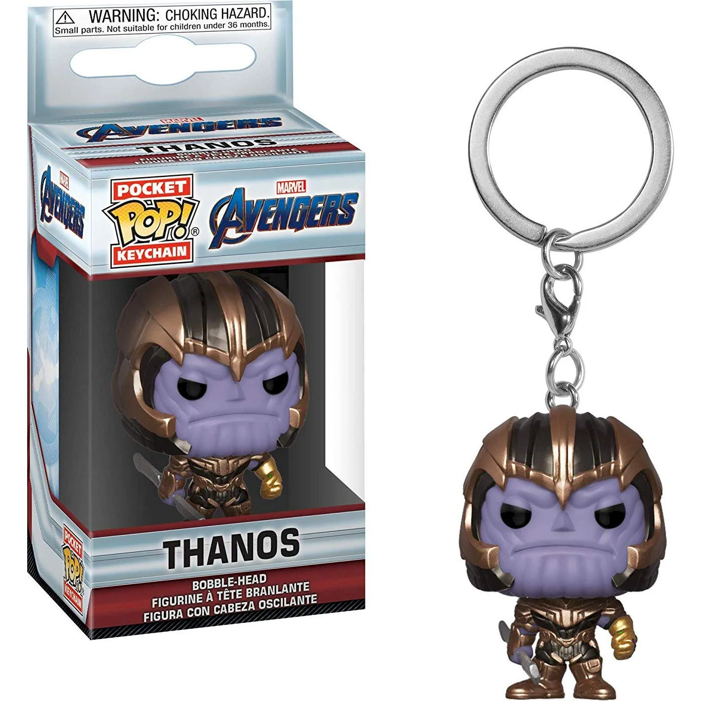Avengers Endgame Funko POP brelok Thanos 4cm – zdjęcie 3