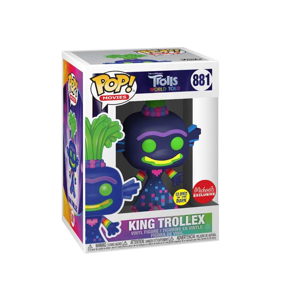 Funko POP! Trolls Movies: TWT - King Trollex (GW) - Michaels 881 (Glow) *Na zamówienie