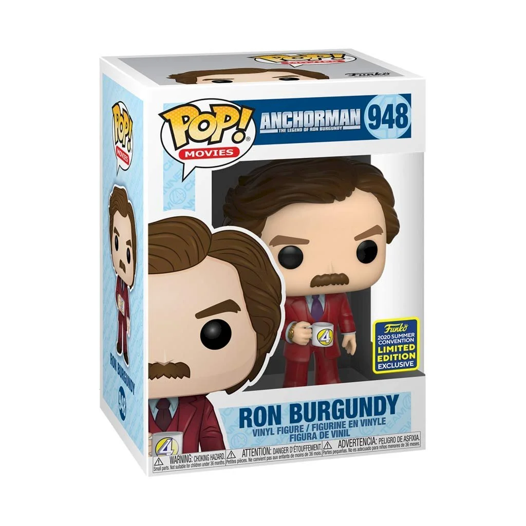 Figurka Funko POP! Anchorman Ron Burgundy Special Edition #948 *Na zamówienie – zdjęcie 2