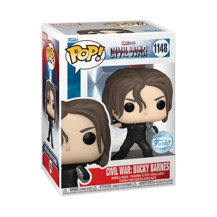 Figurka Funko POP! Captain America 3 Civil War - Bucky Barnes Special Edition #1148 *Na zamówienie – zdjęcie 3