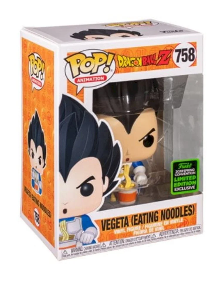 Figurka Dragon Ball Funko POP Vegeta eating noodles 758 ECCC Exclusive *Na zamówienie – zdjęcie 3